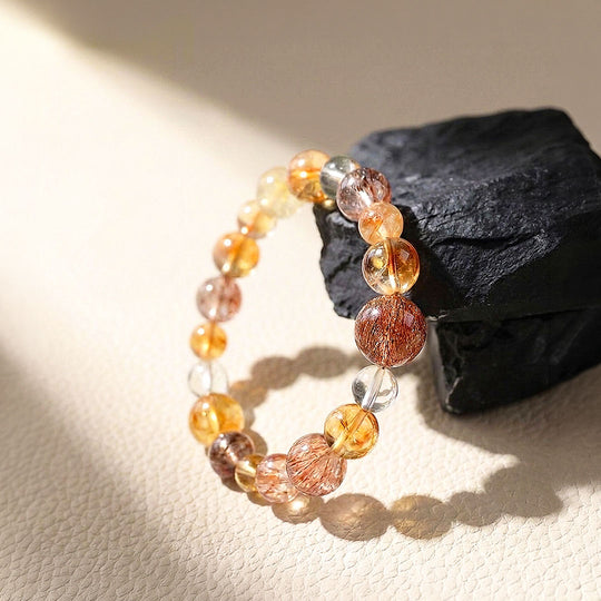 Black Gold Super Seven, Citrine &amp; Golden Rutilated Quartz | SKU: C275