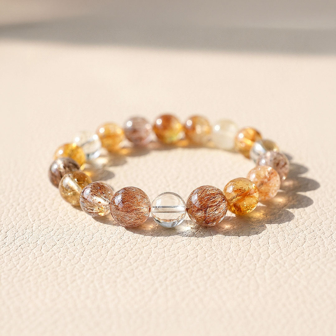 Black Gold Super Seven, Citrine &amp; Golden Rutilated Quartz | SKU: C275