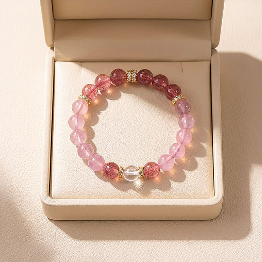 Rose Quartz &amp; White Quartz | SKU: C277