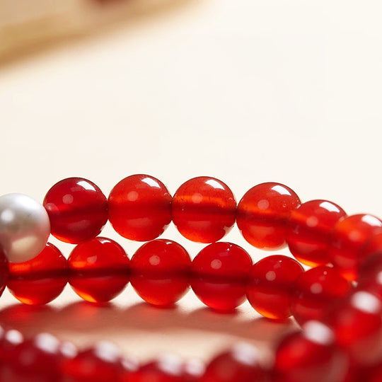 CD117 - Crimson Agate Charm