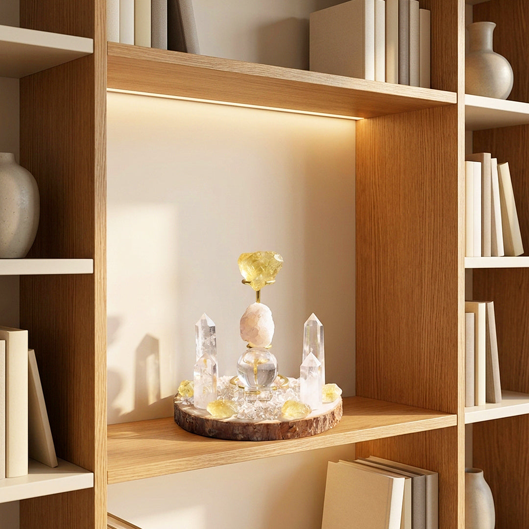 Citrine &amp; Clear Quartz Crystal Array | CE8001