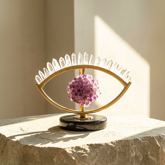 Amethyst Crystal Eye – Protection &amp; Prosperity Display | CE8016