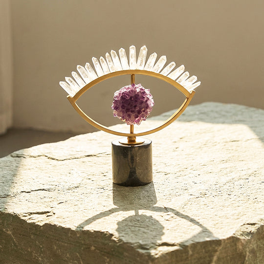 Amethyst Crystal Eye – Protection &amp; Prosperity Display | CE8016