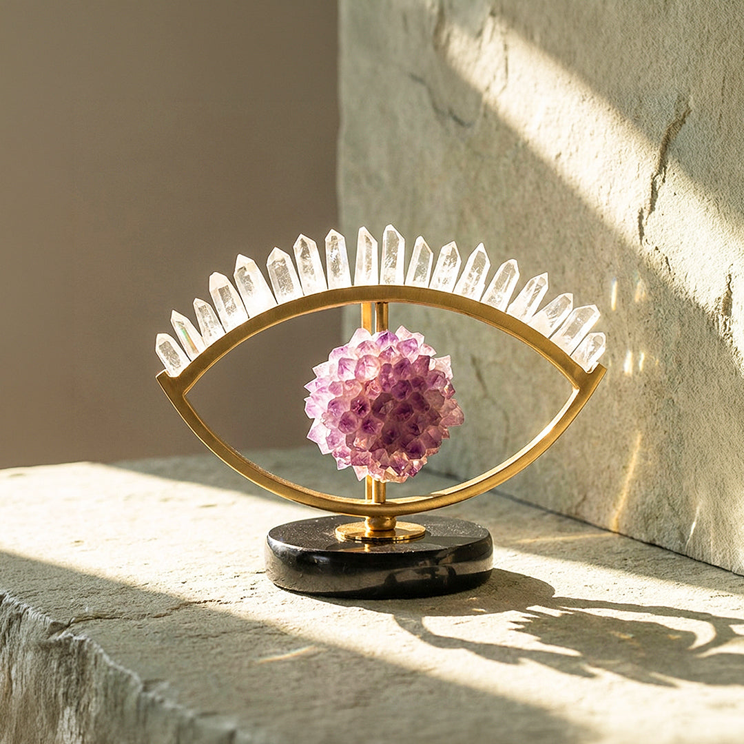 Amethyst Crystal Eye – Protection &amp; Prosperity Display | CE8016