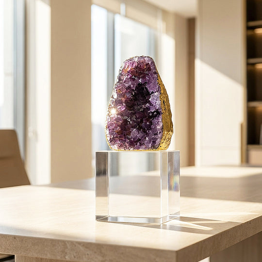 Amethyst Geode Crystal Display | CE8018