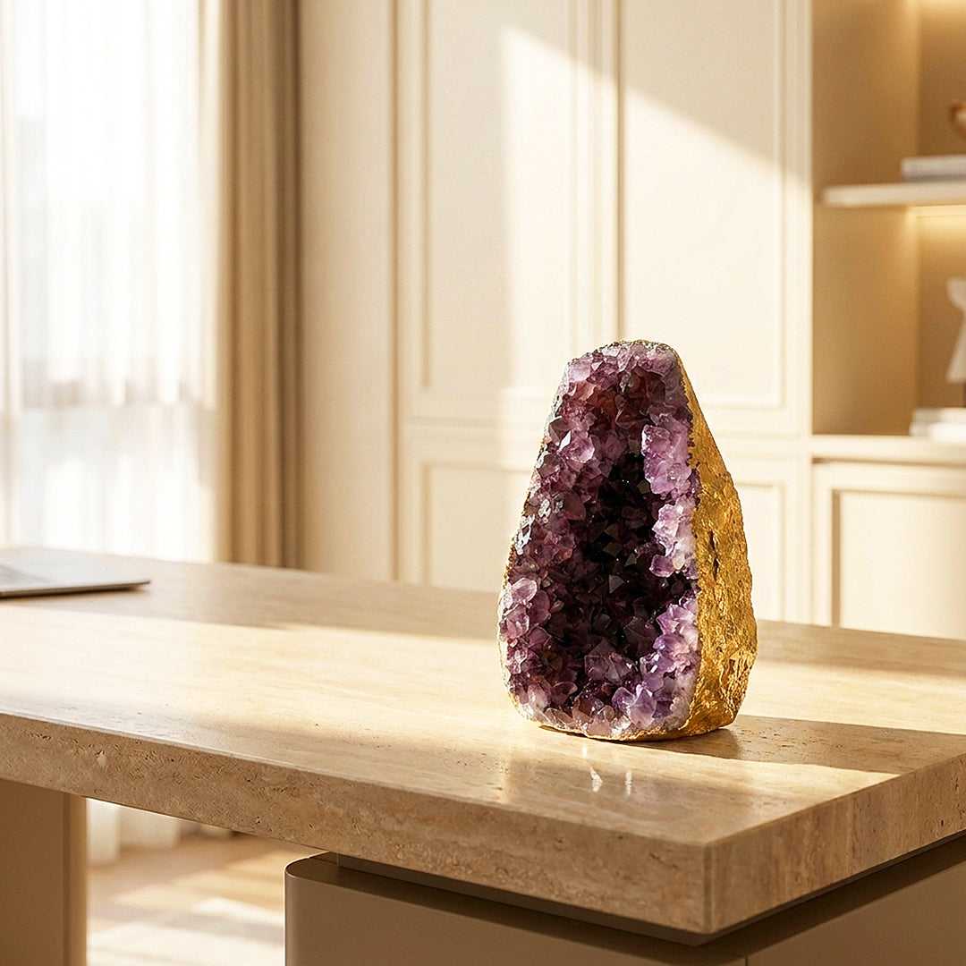 Amethyst Geode Crystal Display | CE8018