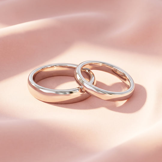 Classic Silver Couple Rings | Matching Silver Stainless Steel Couple Rings