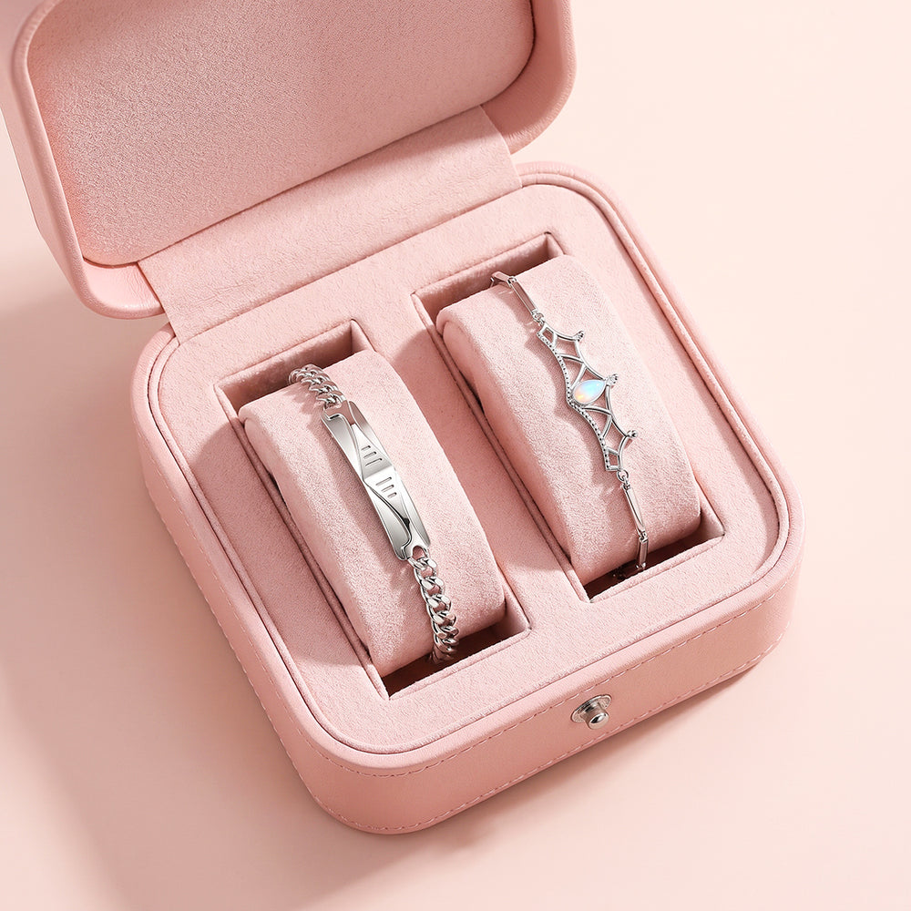 Crown & Armour Couple Bracelets