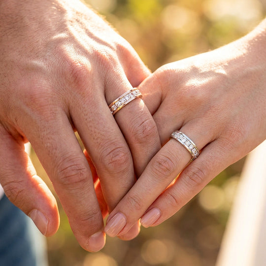 Divine | Princess-Cut Channel-Set Eternity Wedding Band