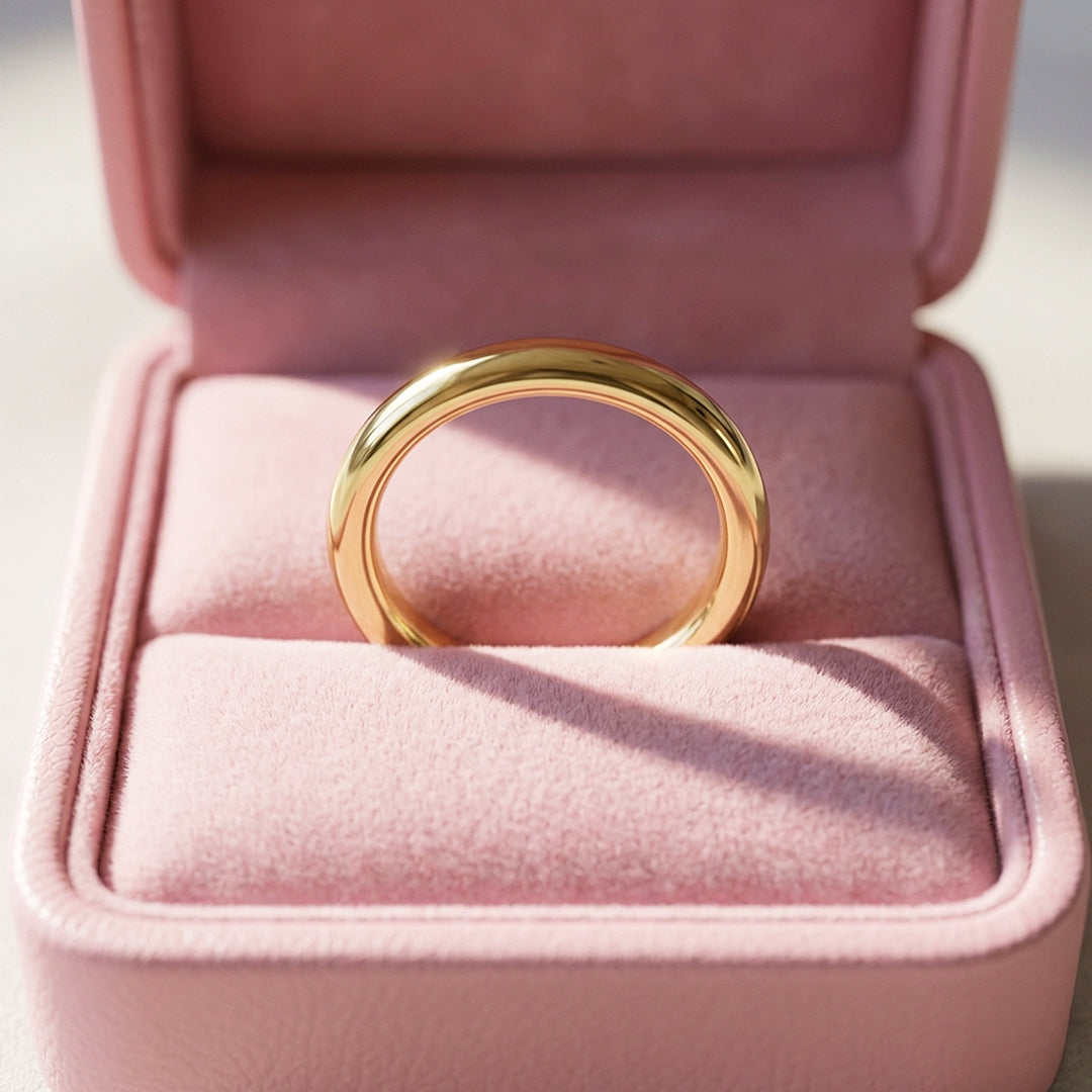 Eternal Gold Polished Tungsten Carbide Ring