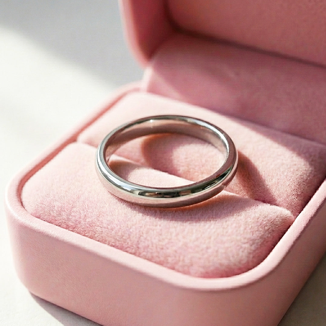 Eternal Silver Polished Tungsten Carbide Ring