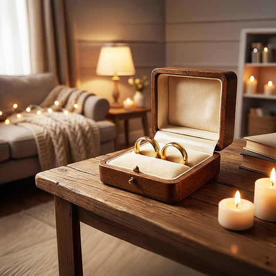 Flynt | Tungsten Couple Rings | Gold Wedding Bands