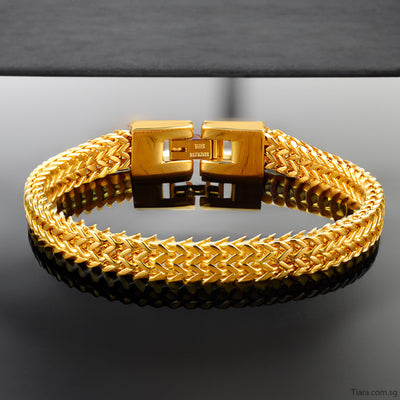 Golden Dragon Scales Bracelets - Tiara.com.sg Singapore Jewelry Shop