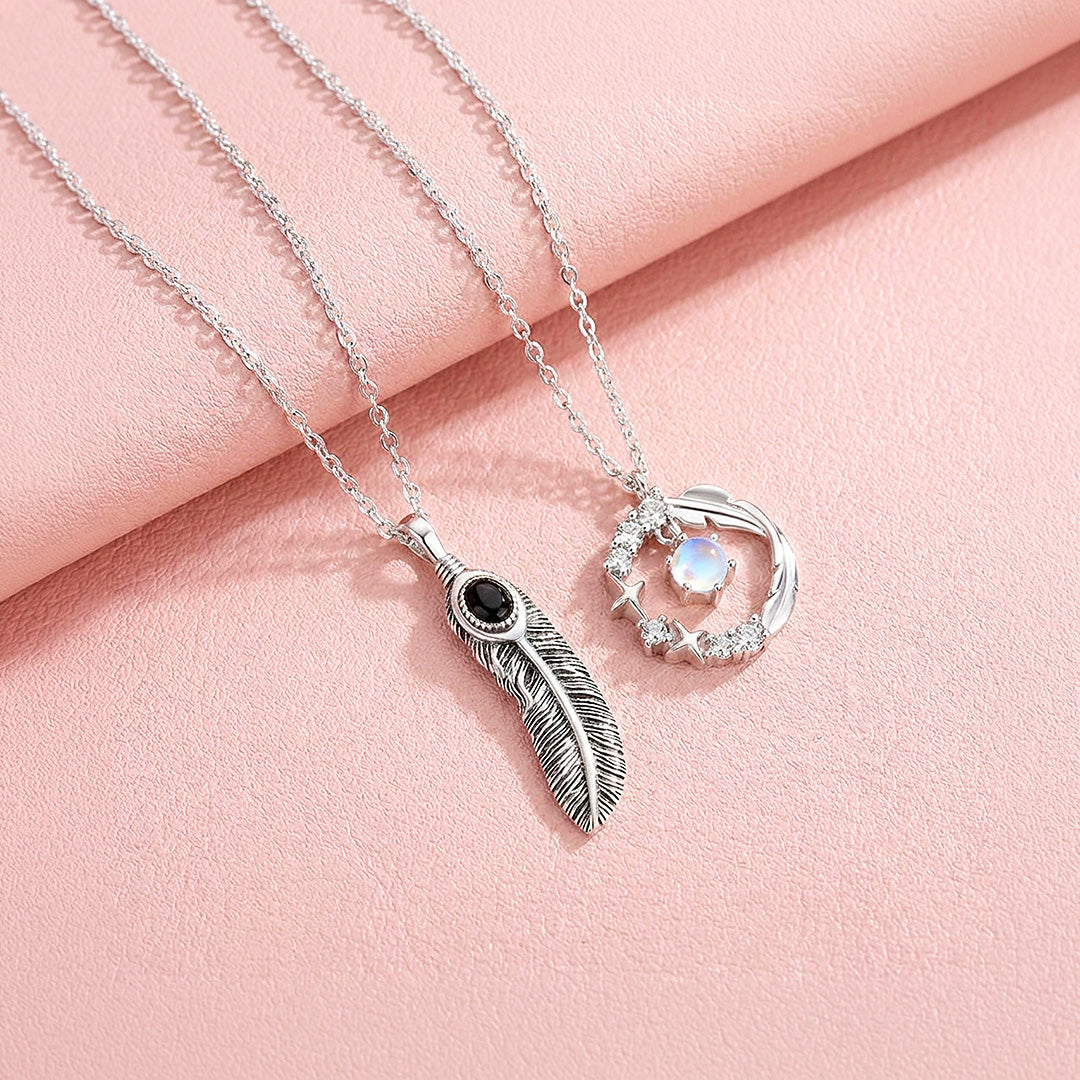 Halos &amp; Plumes | Couple Necklace