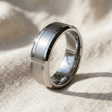 Harold Brushed Tungsten Carbide Ring