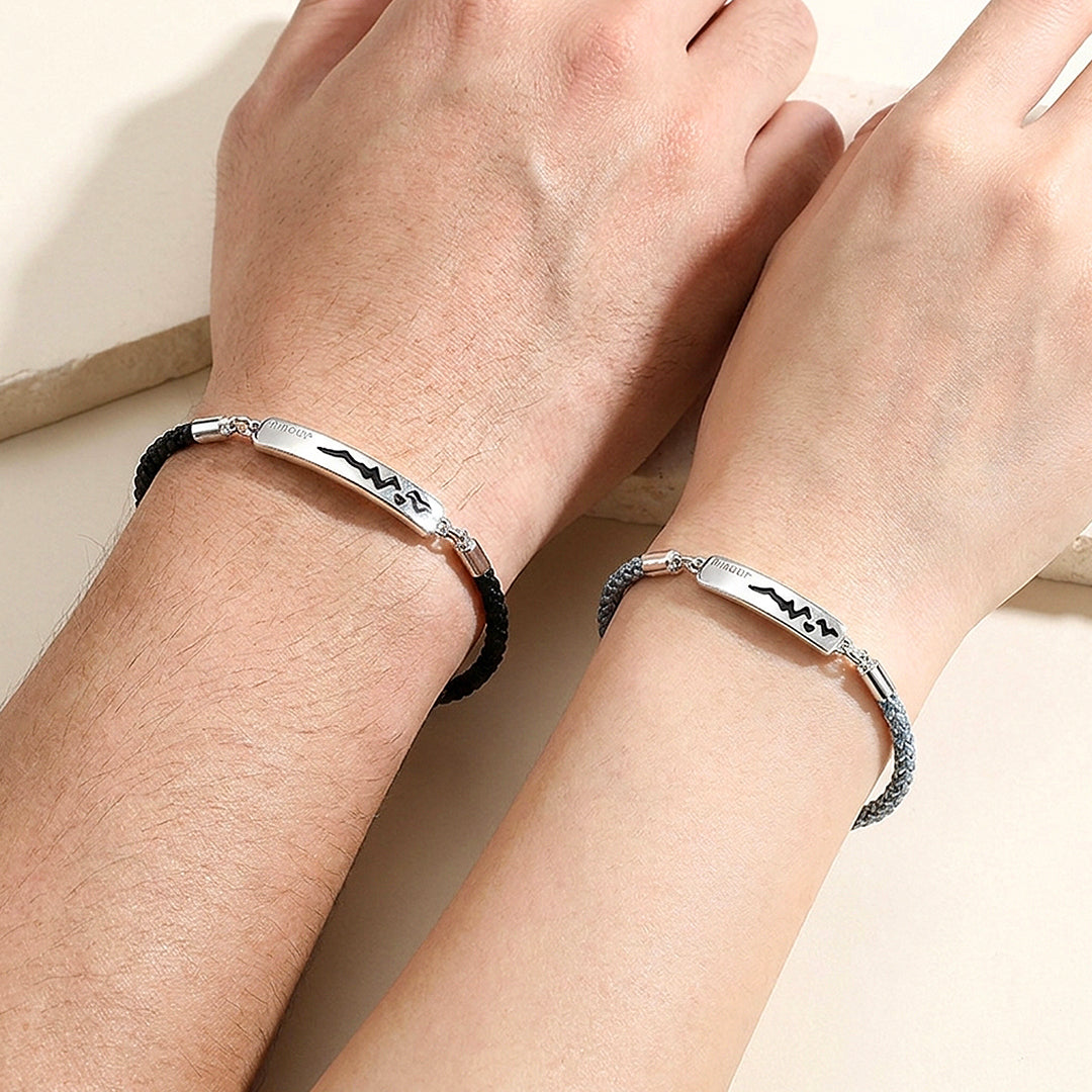 Heart Beat Couple Bracelets