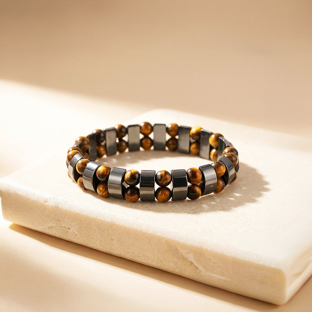 Hematite Confidence | Men's Beaded Bracelet