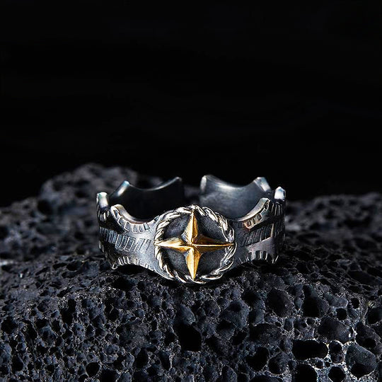 Iron Star Men's Adjustable Ring❗