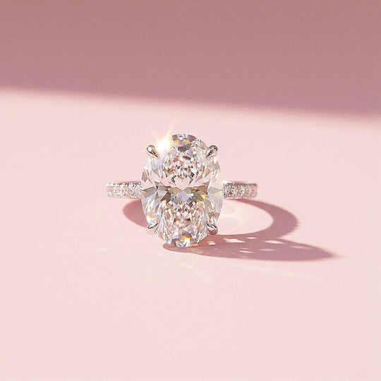 Oval Solitaire Engagement Ring | Clearance | Luxe1855