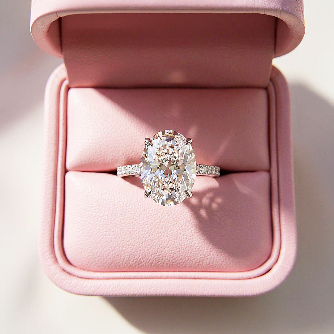 Oval Solitaire Engagement Ring | Clearance | Luxe1855