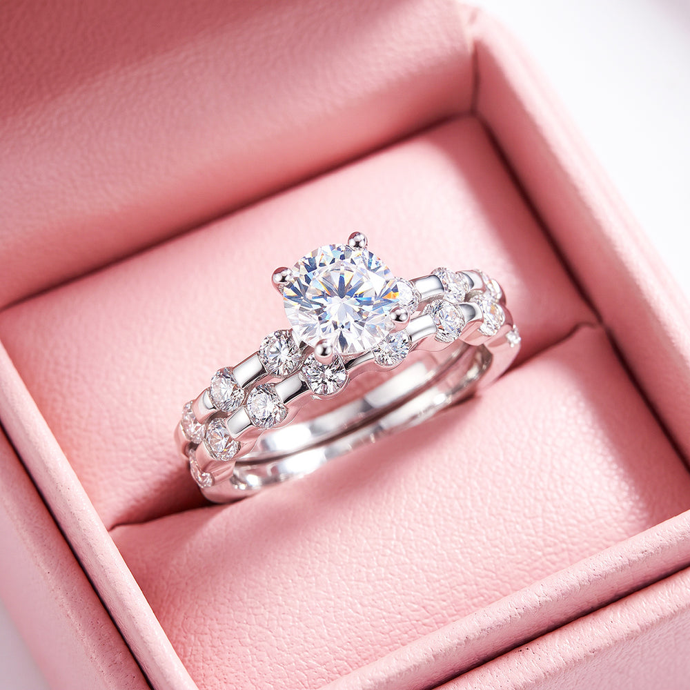 Solitaire & Eternity Bridal Ring Set | Women's Ring  | Luxe1861 - Last Few Pieces❗