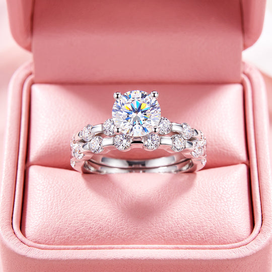 Solitaire &amp; Eternity Bridal Ring Set | Women&