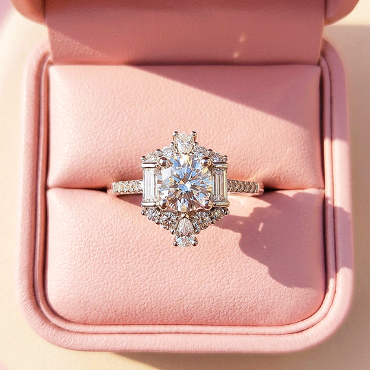 Vintage Cluster Engagement Ring | Clearance | Luxe1870