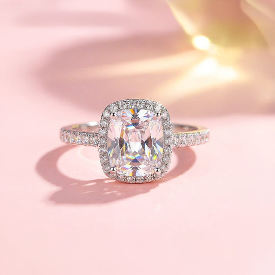 Cushion Halo Engagement Ring | Clearance | Luxe1886