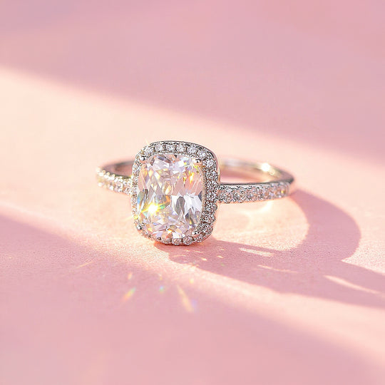 Cushion Halo Engagement Ring | Clearance | Luxe1886