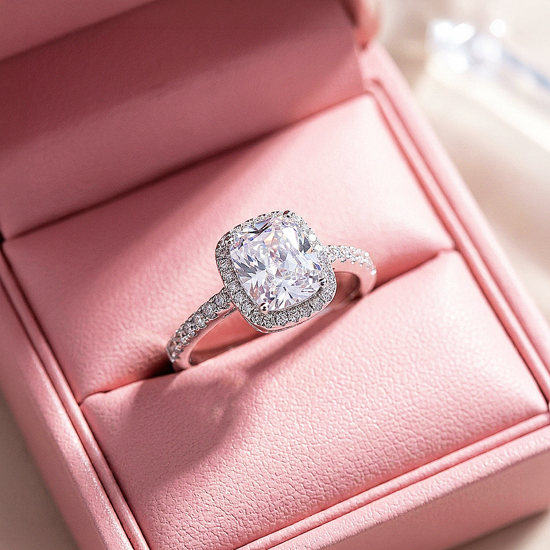 Cushion Halo Engagement Ring | Clearance | Luxe1886