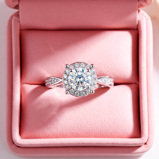 Classic Halo Split Shank Ring | Women&