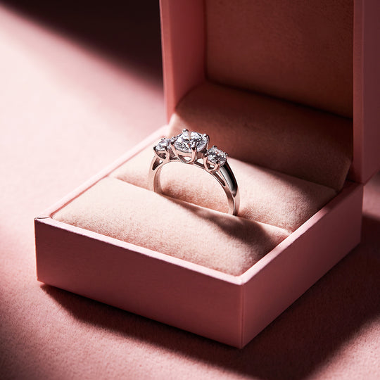 Three-Stone Solitaire Ring | Women&