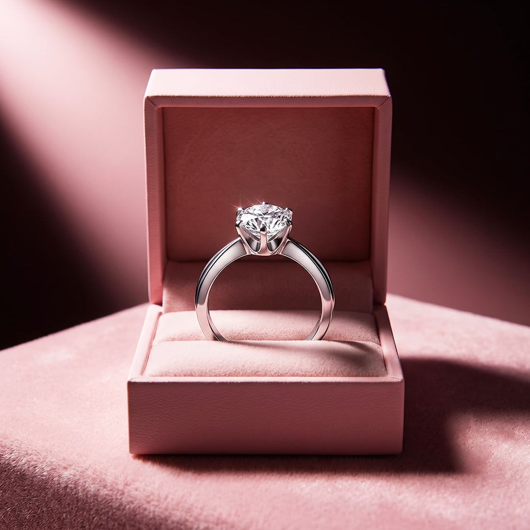 Split Shank Solitaire Ring | Women&