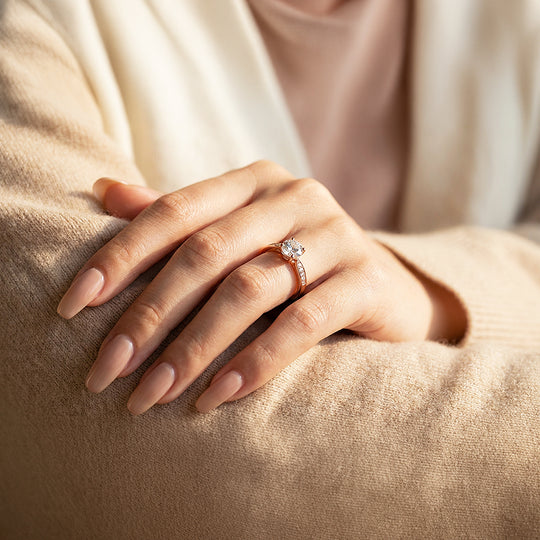 1.75ct Rose Gold Finish Solitaire Ring - Luxe1989