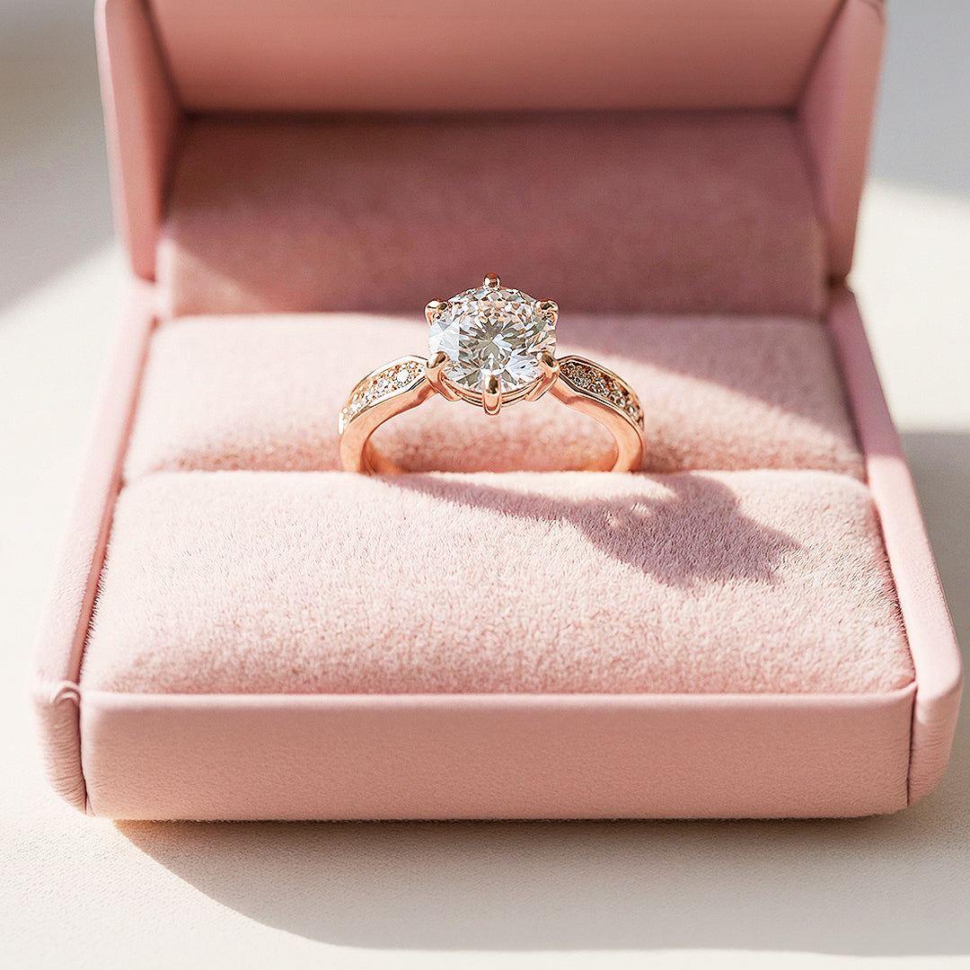 1.75ct Rose Gold Finish Solitaire Ring - Luxe1989