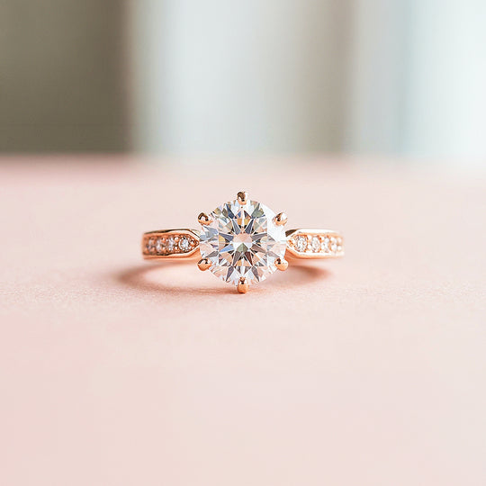 1.75ct Rose Gold Finish Solitaire Ring - Luxe1989