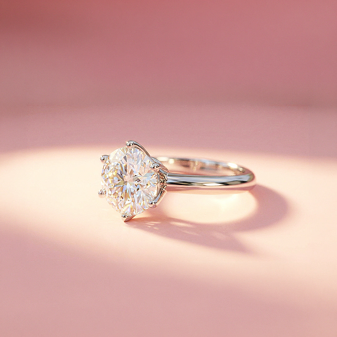 2ct 925 Sterling Silver Classic Solitaire Ring - Luxe1997