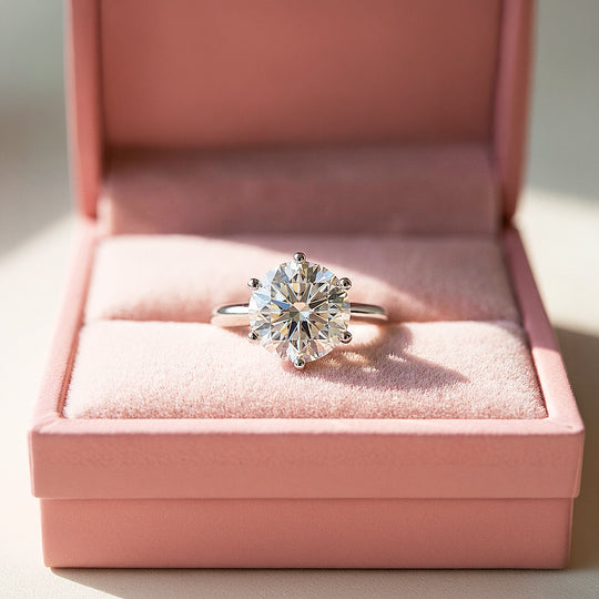 2ct 925 Sterling Silver Classic Solitaire Ring - Luxe1997