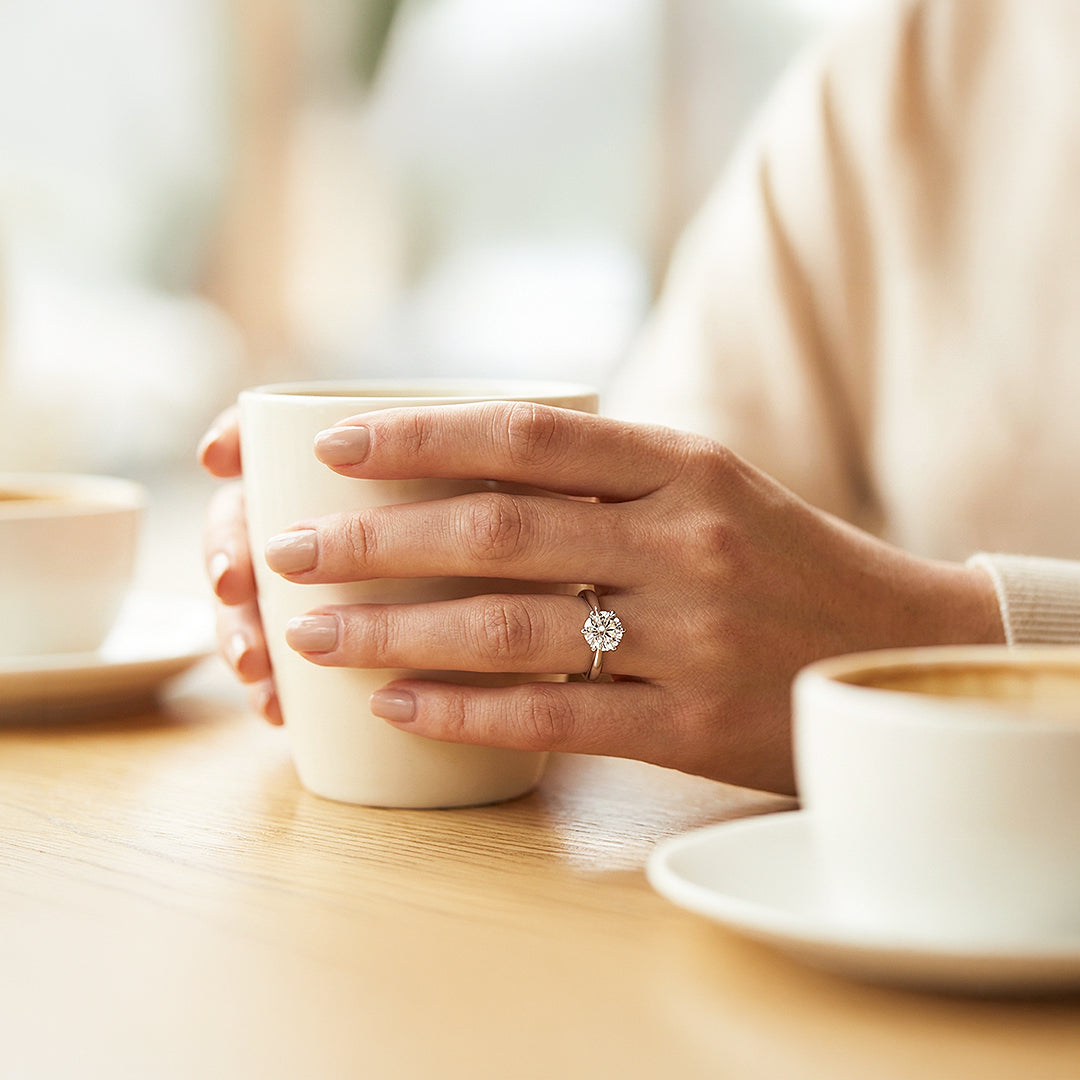 2ct 925 Sterling Silver Classic Solitaire Ring - Luxe1997