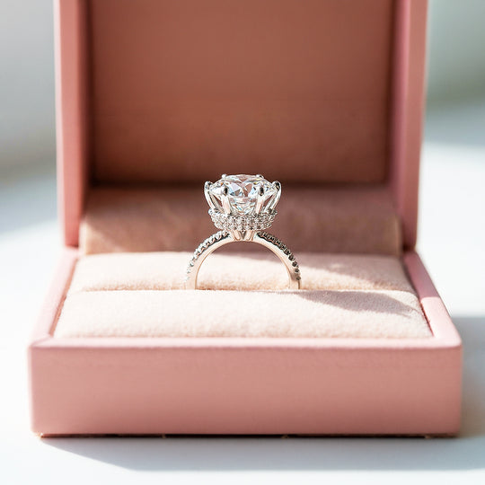 Engagement Ring | 2.75 Carat | Diamond Simulant | White Gold Plating | Luxe1999