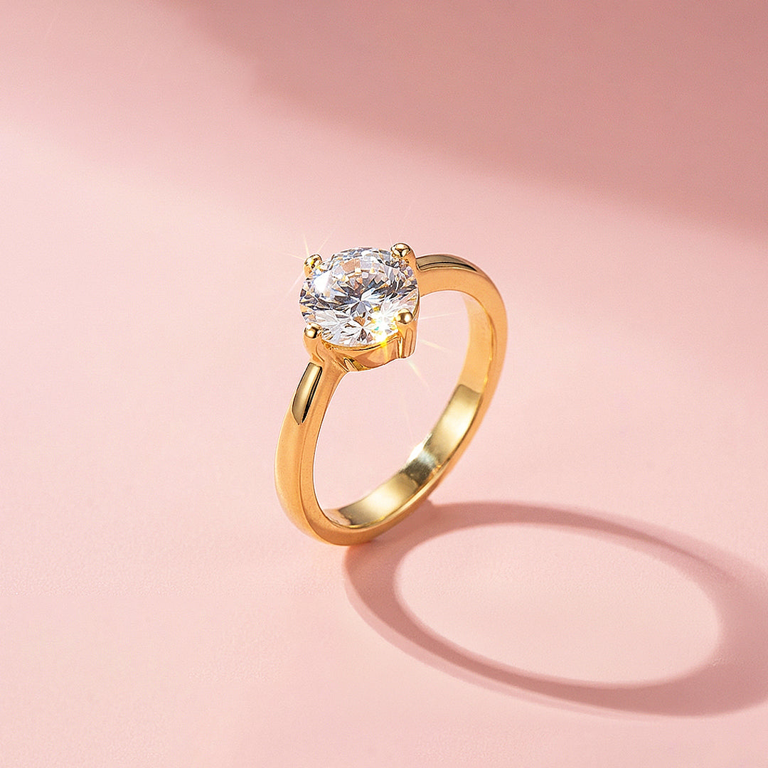 Solitaire Engagement Ring | 1 Carat | Diamond Simulant | Luxe2001
