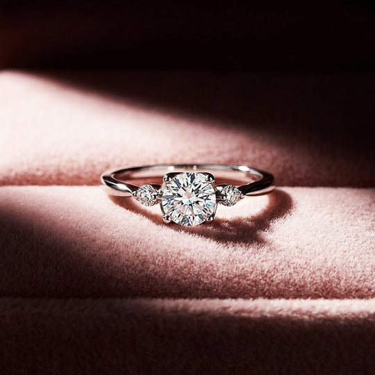 Round Trilogy Engagement Ring | Luxe2005 - new designs | Singapore Jewellery, Wedding Rings &amp; Gifts | Same Day Delivery | Tiara.com.sg