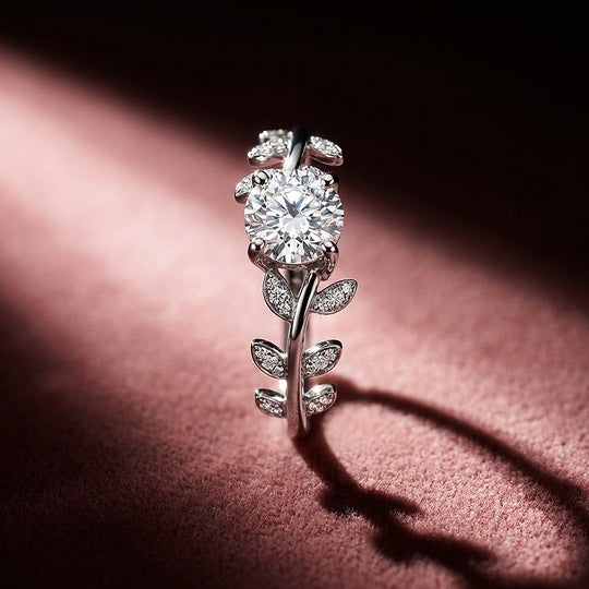 Round Brilliant Botanical Engagement Ring | Luxe2013 - new designs | Singapore Jewellery, Wedding Rings &amp; Gifts | Same Day Delivery | Tiara.com.sg