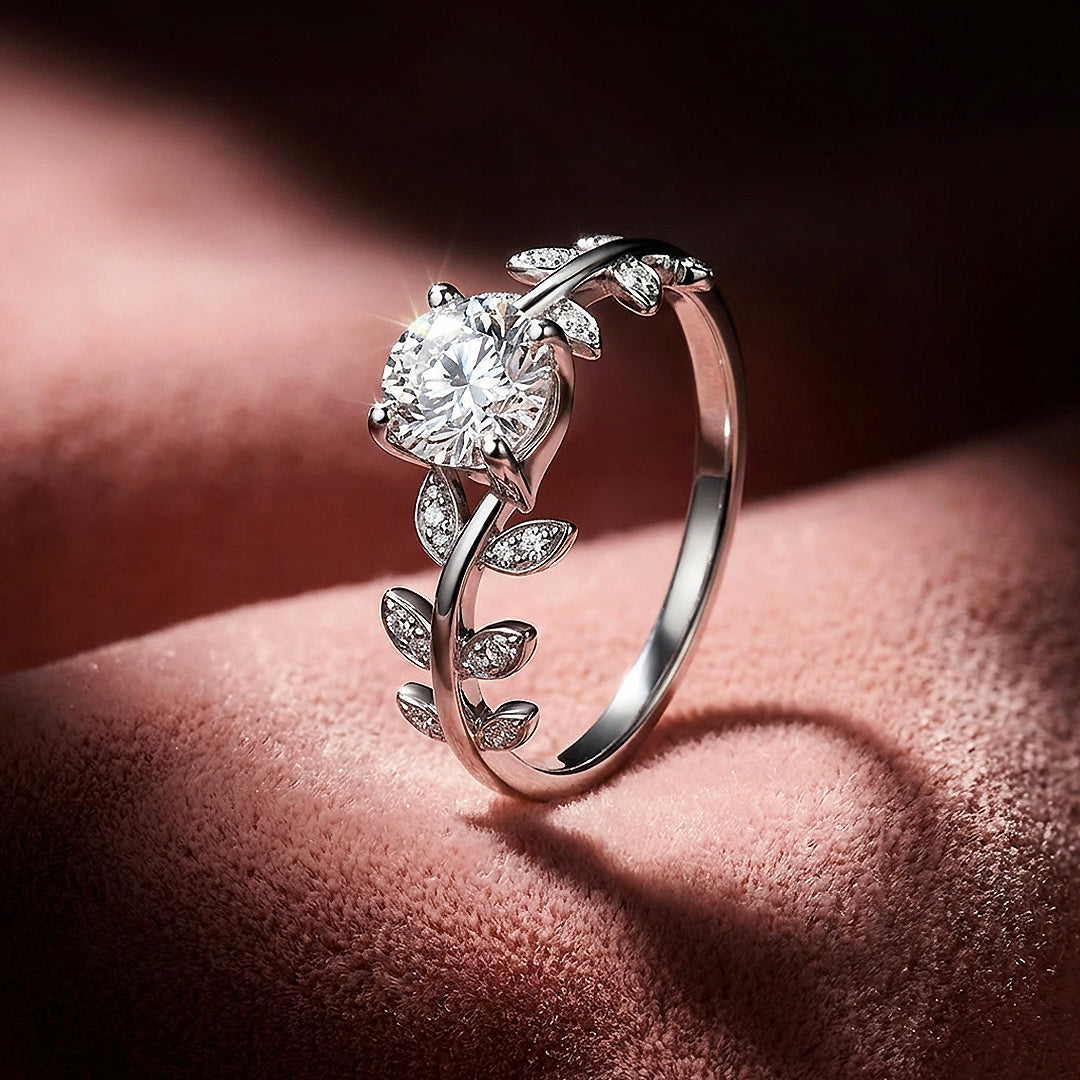 Round Brilliant Botanical Engagement Ring | Luxe2013 - new designs | Singapore Jewellery, Wedding Rings &amp; Gifts | Same Day Delivery | Tiara.com.sg
