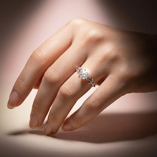 Round Brilliant Botanical Engagement Ring | Luxe2013 - new designs | Singapore Jewellery, Wedding Rings &amp; Gifts | Same Day Delivery | Tiara.com.sg