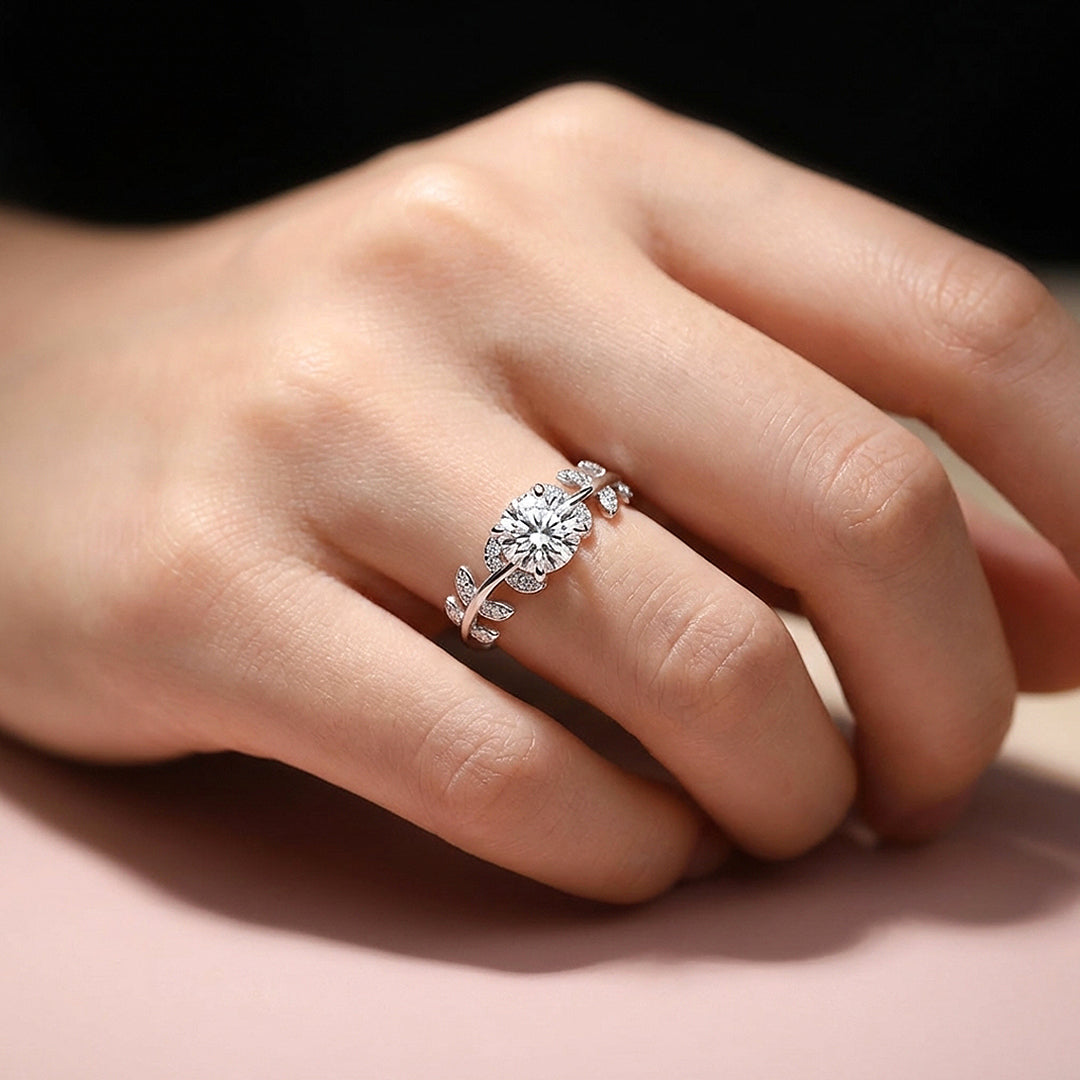 Round Brilliant Botanical Engagement Ring | Luxe2013 - new designs | Singapore Jewellery, Wedding Rings &amp; Gifts | Same Day Delivery | Tiara.com.sg