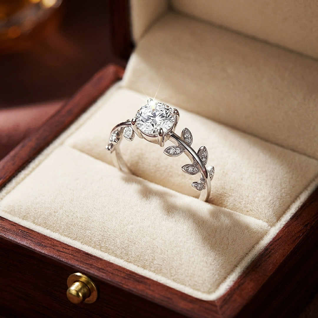 Round Brilliant Botanical Engagement Ring | Luxe2013 - new designs | Singapore Jewellery, Wedding Rings &amp; Gifts | Same Day Delivery | Tiara.com.sg