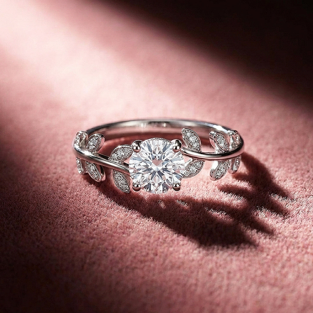 Round Brilliant Botanical Engagement Ring | Luxe2013 - new designs | Singapore Jewellery, Wedding Rings & Gifts | Same Day Delivery | Tiara.com.sg