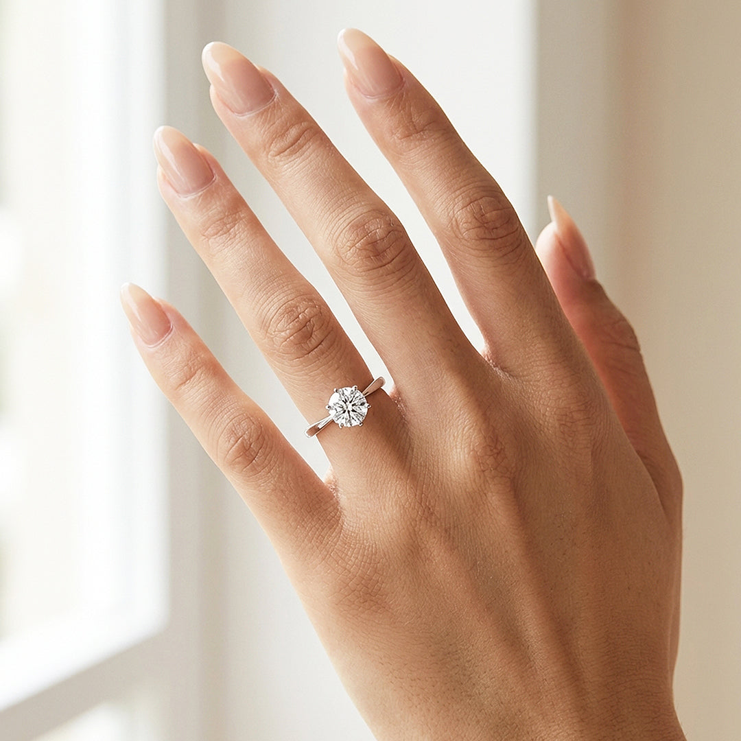 Round Solitaire Engagement Ring | Luxe2019 - Ring | Singapore Jewellery, Wedding Rings &amp; Gifts | Same Day Delivery | Tiara.com.sg