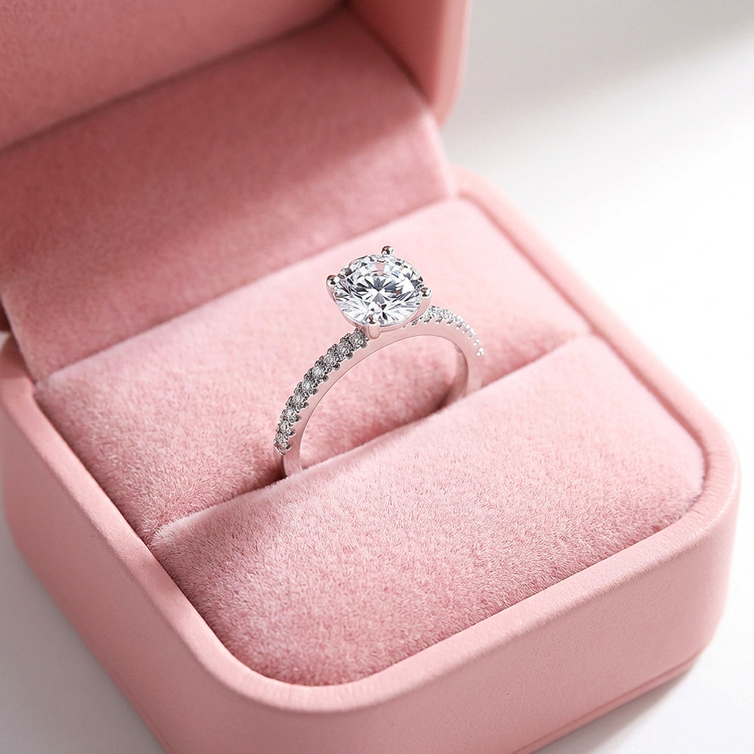 Round Solitaire Engagement Ring | Full Eternity Accent Band | Luxe2026 - Ring | Singapore Jewellery, Wedding Rings &amp; Gifts | Same Day Delivery | Tiara.com.sg